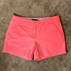 J Crew summer chino shorts Neon Pink Sz 10